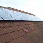 Roof side 2 after installation of solar panels