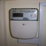 Energy meter from Solar PV installation in Alconbury