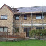 Solar PV Huntingdon - during installation